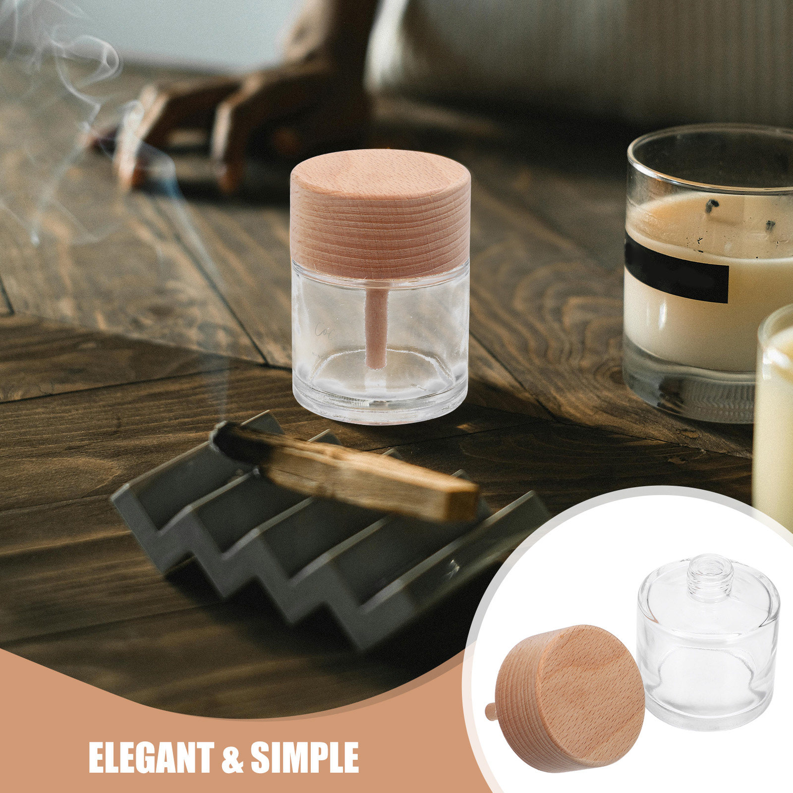 Home Fragrance Units - Bouteille d'aromathérapie en verre de 60
