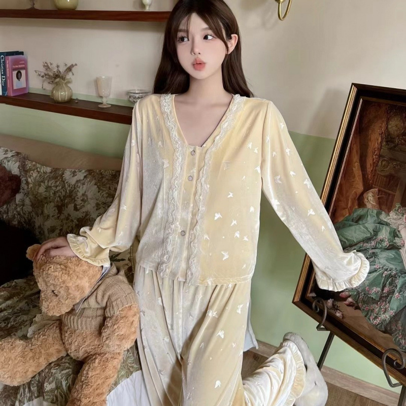 Home Fragrance In French - Pantalon à manches longues en velours