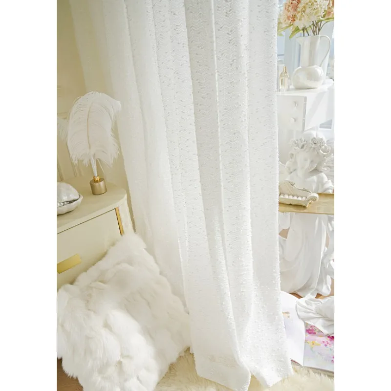 Home Fragrance In French - Rideaux en voile translucide opaque blancs,
