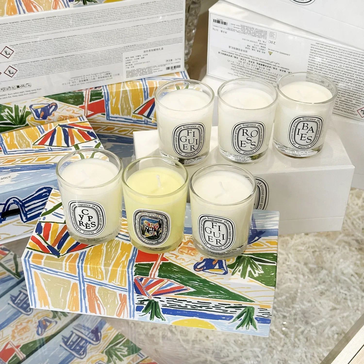 Home Fragrance In French - Bougie d'aromathérapie parfumée végétale naturelle, parfum