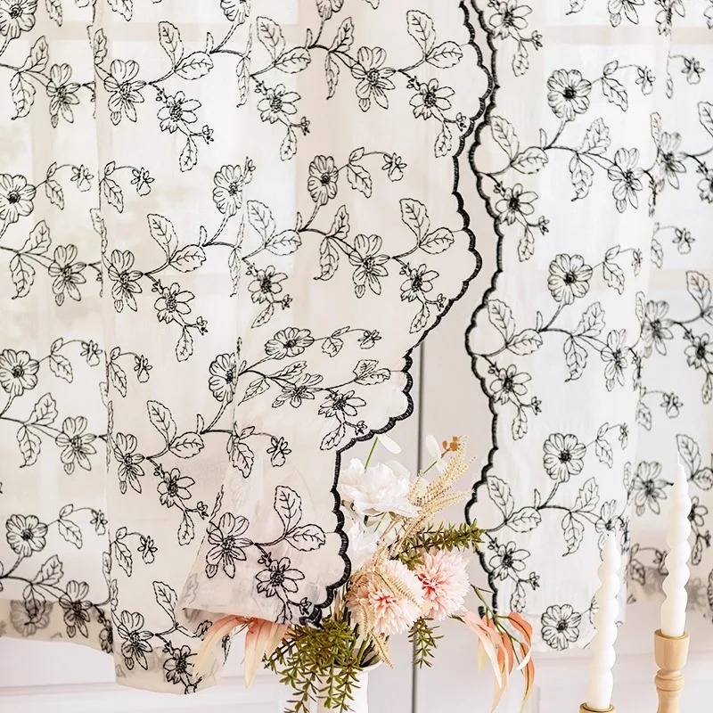 Home Fragrance In French - Voilage en dentelle rétro français, style