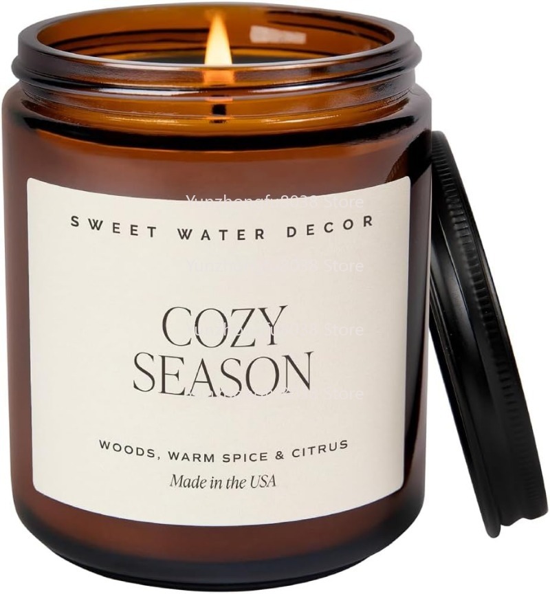 Épices chaudes et parfum d'agr - Amber Jar Candle avis et prix