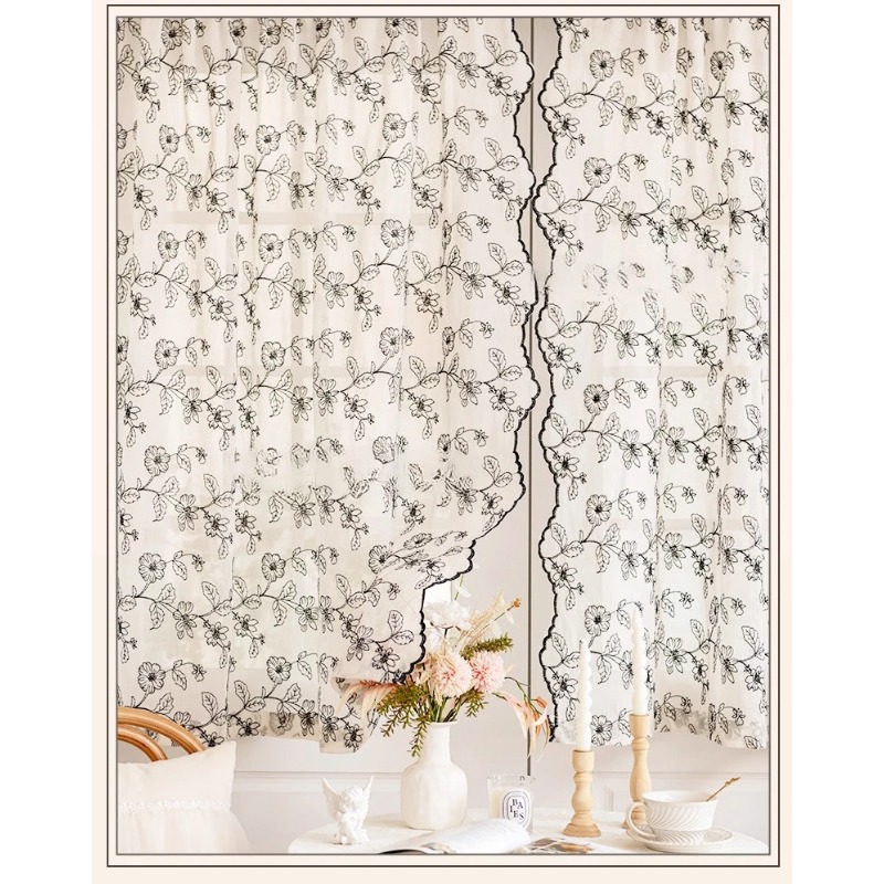 Voilage en dentelle rétro fran - Home Fragrance In French avis et prix
